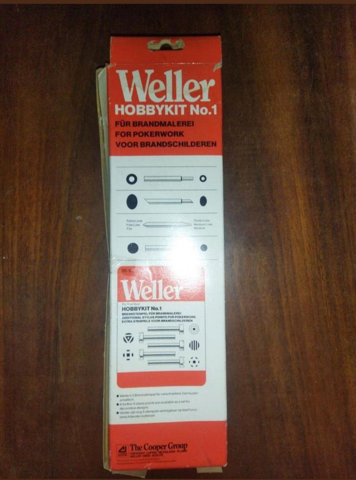 Vintage Weller Hobbykit No.1 voor brandschilderen - Compleet, Hobby en Vrije tijd, Overige thema's, Meerkleurig, Zo goed als nieuw