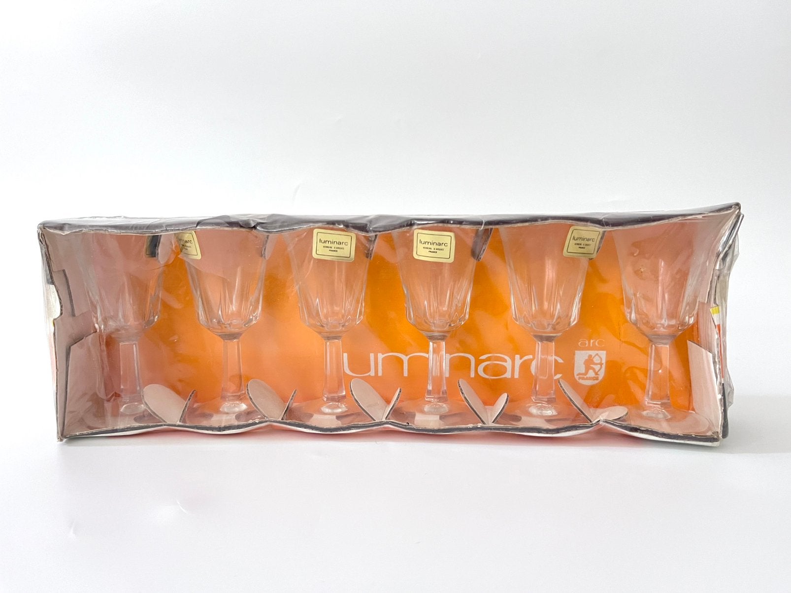 Set van 6 vintage Luminarc Régence likeurglazen, ‘70/80, Verzamelen, Ophalen of Verzenden, Nieuw, Borrel- of Shotglas