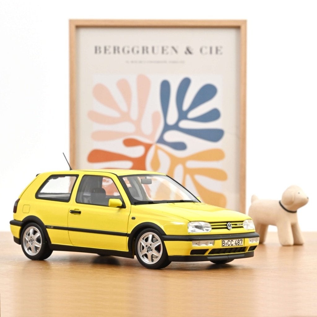 VW Golf GTI Color Concept 1994 Yellow 1:18 / Norev, 70-72 avenue de Bohlen 69120 Vaulx-en-Velin, Auto, Norev, Ophalen of Verzenden