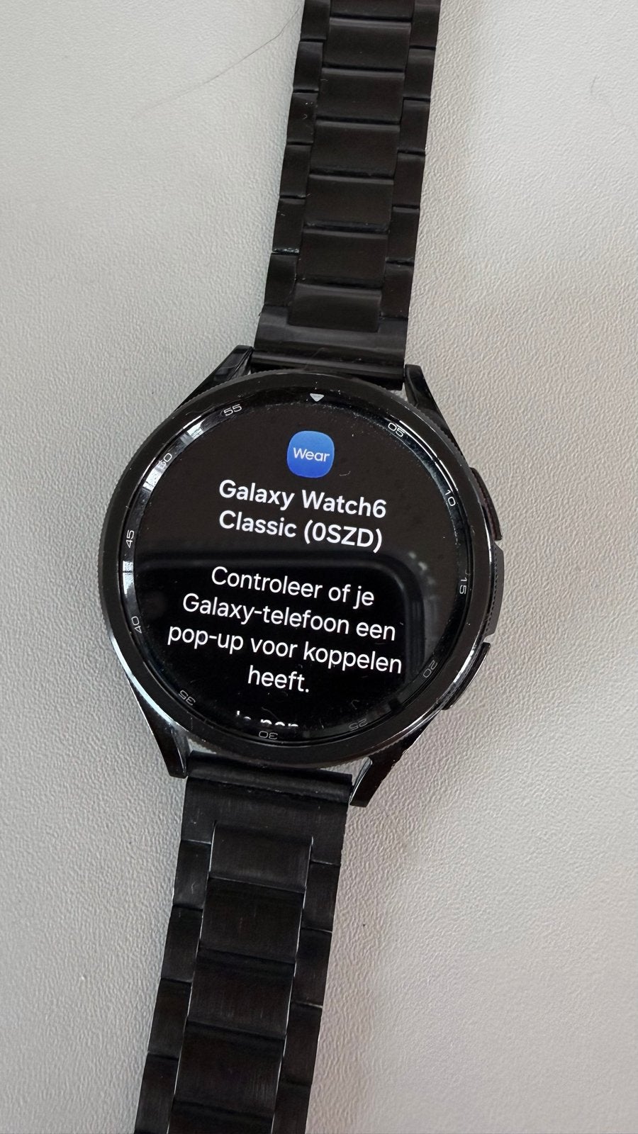 Samsung Galaxy Watch6 Classic (0SZD) Zwart, Sieraden, Tassen en Uiterlijk, Smartwatches, Ophalen, Gebruikt, Hartslag, Zwart