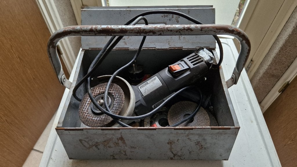 slijptol, Ophalen of Verzenden, Gebruikt, Minder dan 700 watt, Haakse handslijpmachine