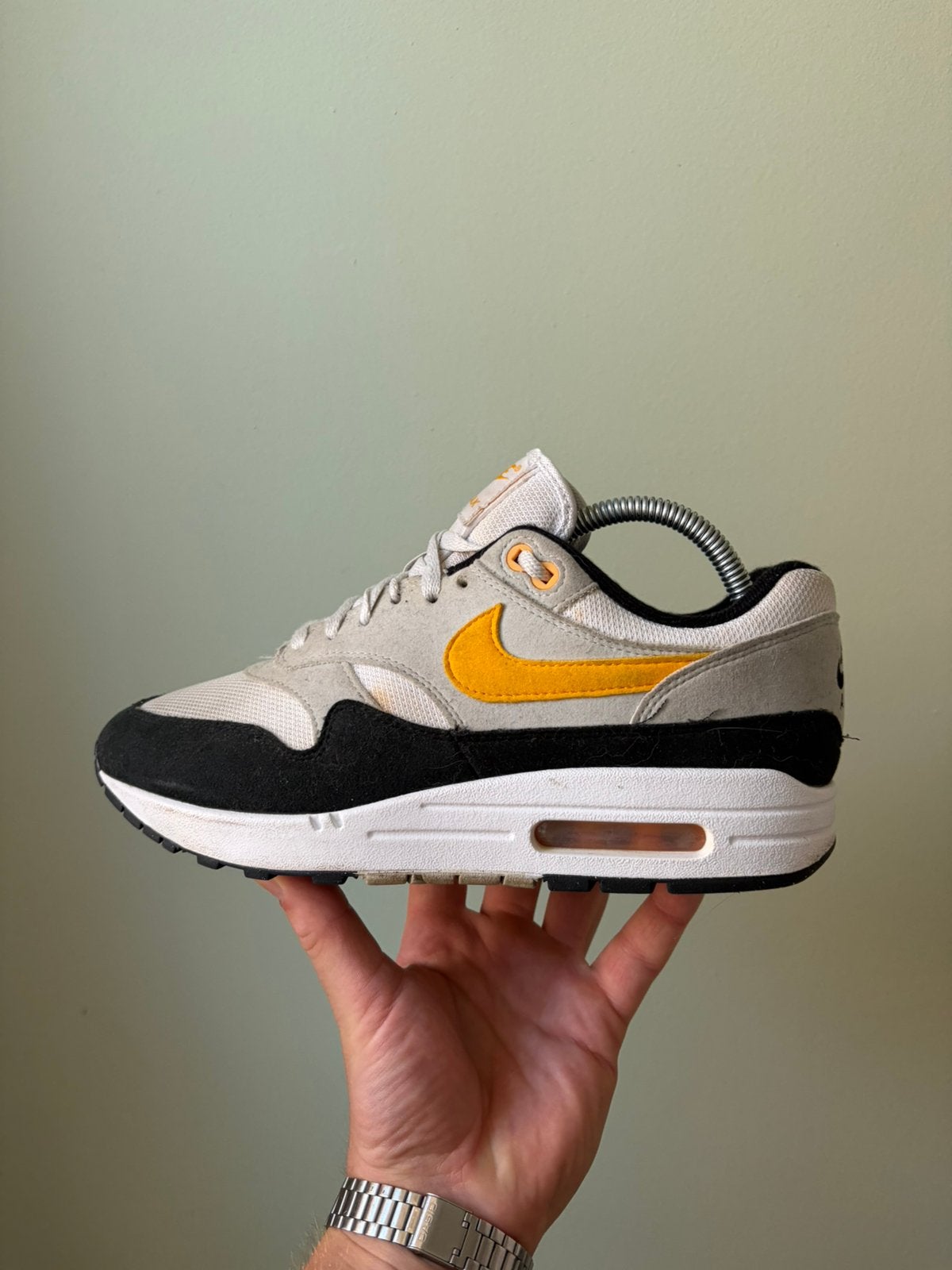 Nike Air Max 1 University Gold / 40,5, Kleding | Heren, Overige kleuren, Ophalen of Verzenden, Sneakers of Gympen, Zo goed als nieuw