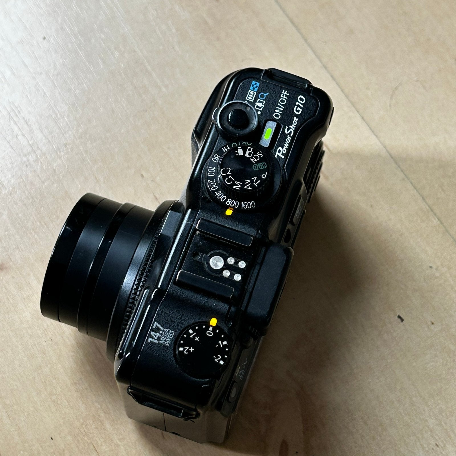 Canon PowerShot G10 - Defect met 3 accu's en lader, Canon, Compactcamera, 4 t/m 7 keer, Accu