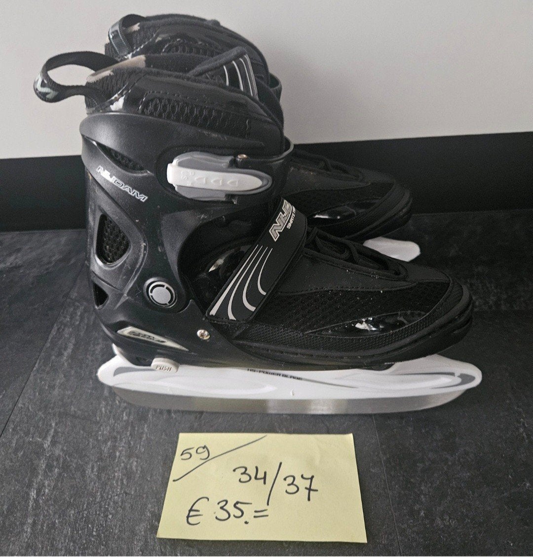 Nijman ijshockey schaatsen verstelbaar 34tm37, Ophalen of Verzenden, Zo goed als nieuw, IJshockeyschaatsen, Overige merken