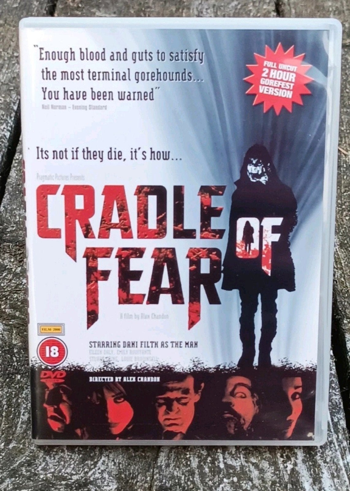 Cradle of Fear DVD - Horrorfilm met Dani Filth, Cd's en Dvd's, Vanaf 18 jaar, Nederlands, Bonusmateriaal, Ophalen of Verzenden
