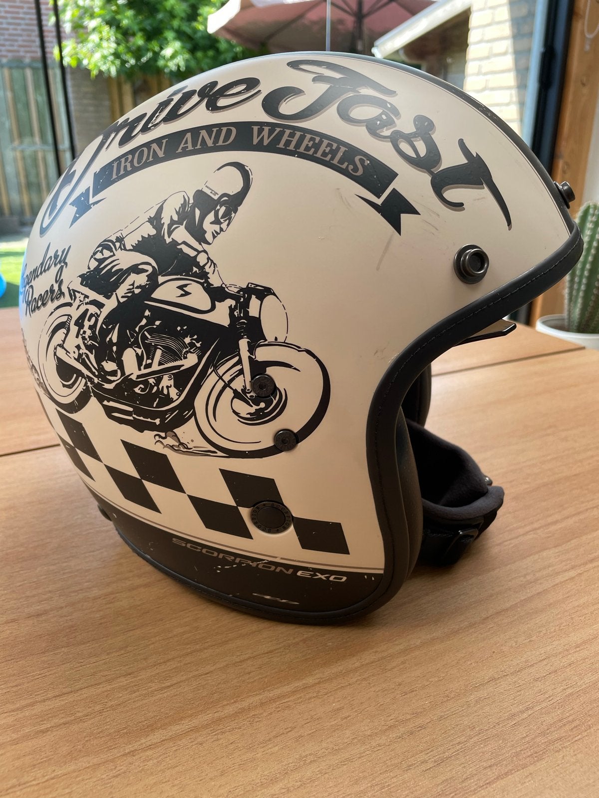 Scorpion EXO Belfast Jethelm - 'Drive Fast' Design, Overige merken, M, Heren, Jethelm