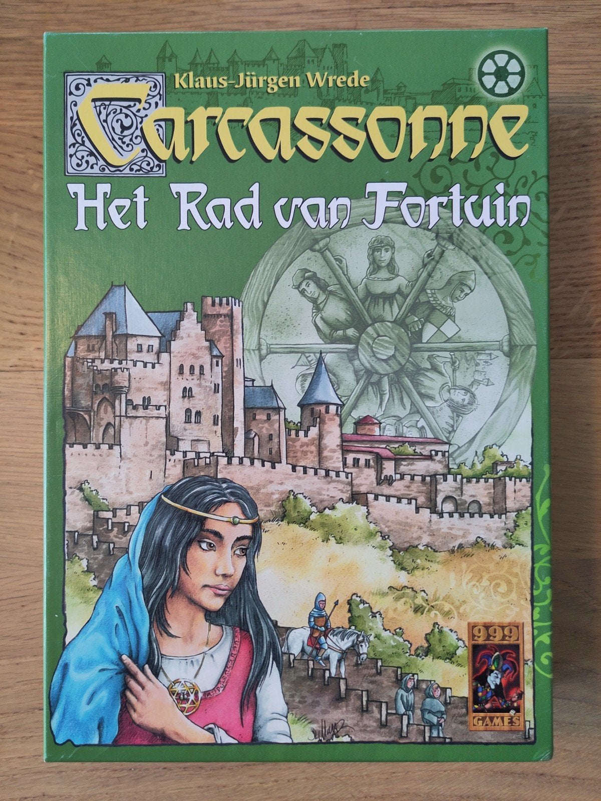 Carcassonne: Het Rad van Fortuin - Zo goed als nieuw!, Een of twee spelers, Ophalen of Verzenden, Zo goed als nieuw, 999 Games