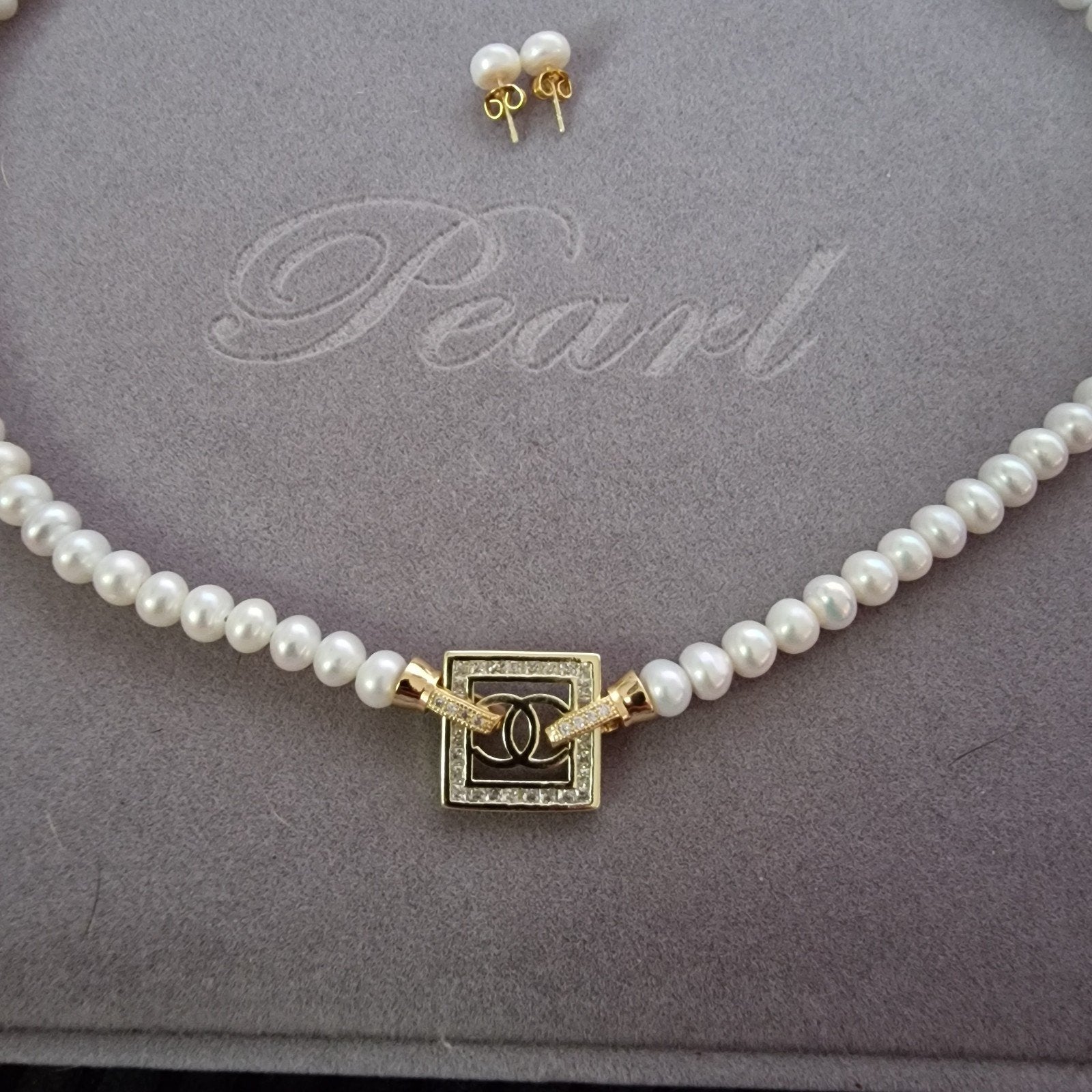 Echte parel sieraden set, Ophalen of Verzenden, Nieuw, Wit, Overige materialen