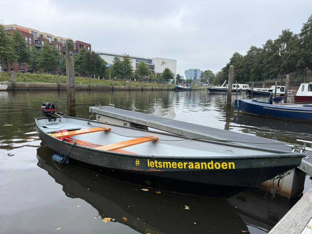 Stalen boot met Mercury 5pk buitenboordmotor, Ophalen of Verzenden, Gebruikt