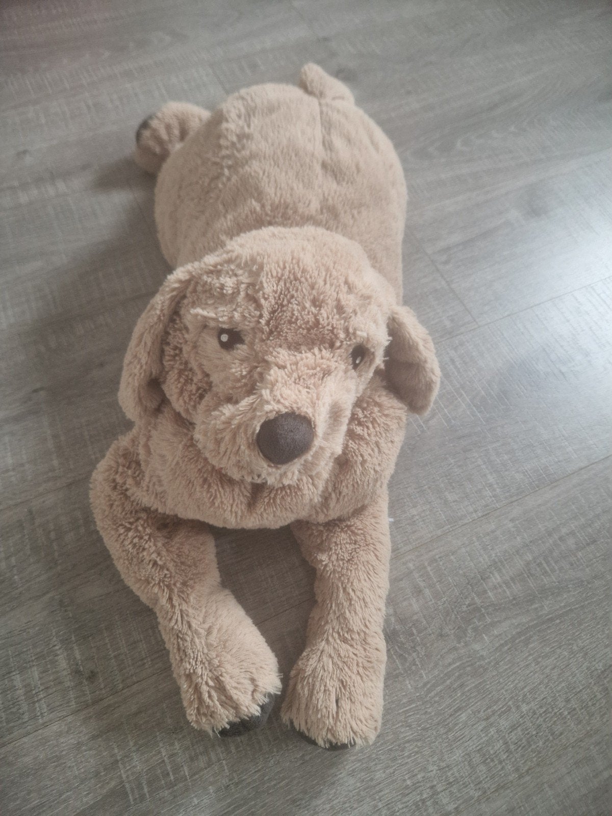Grote zachte knuffelhond Ikea, Overige merken, Overige karakters, Zo goed als nieuw, Middelgroot (20 tot 80 cm)