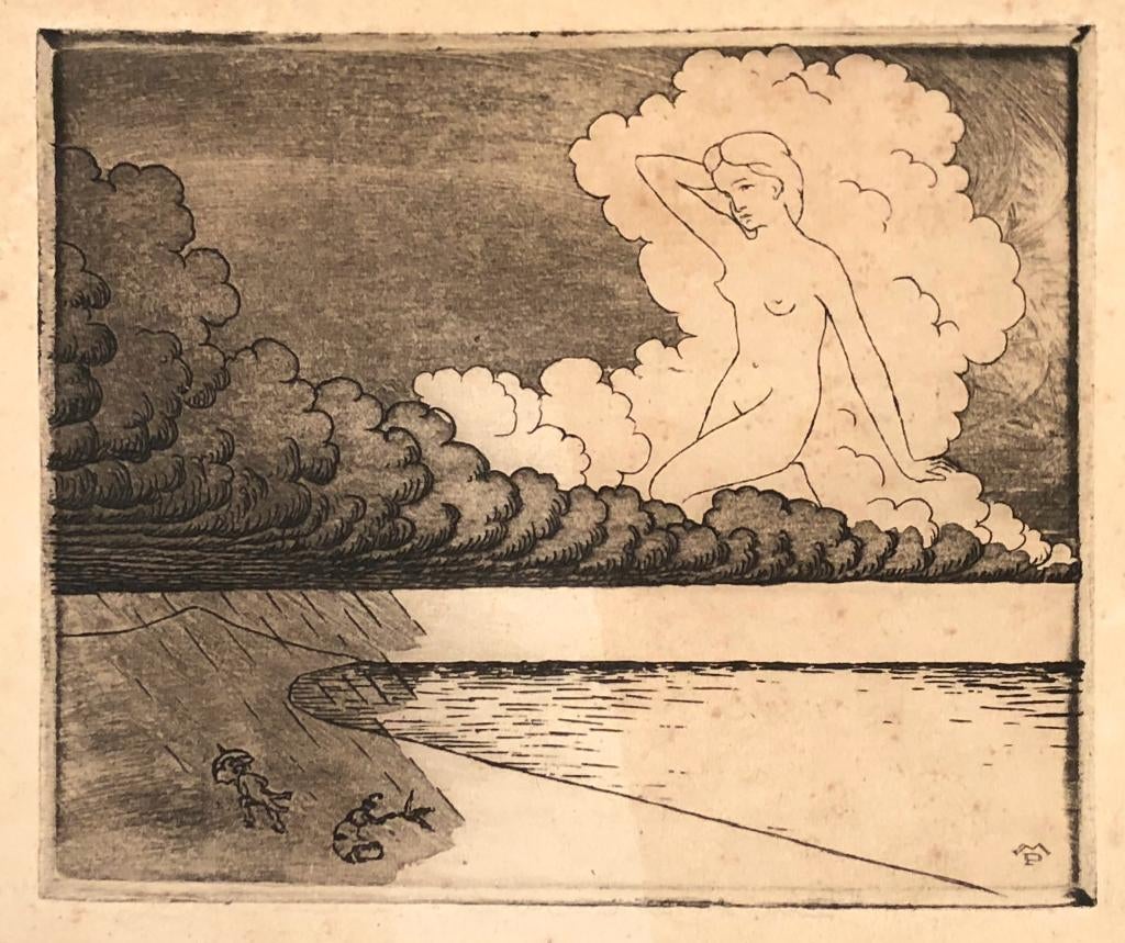 Mooie kunst bij het Grafiekkabinet Wolkenvisioen, Antiek en Kunst, Ophalen of Verzenden