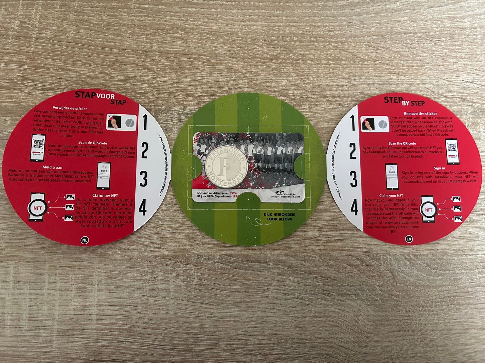 Coincard Feyenoord +  NFT, Ophalen of Verzenden, Nederland, Munten