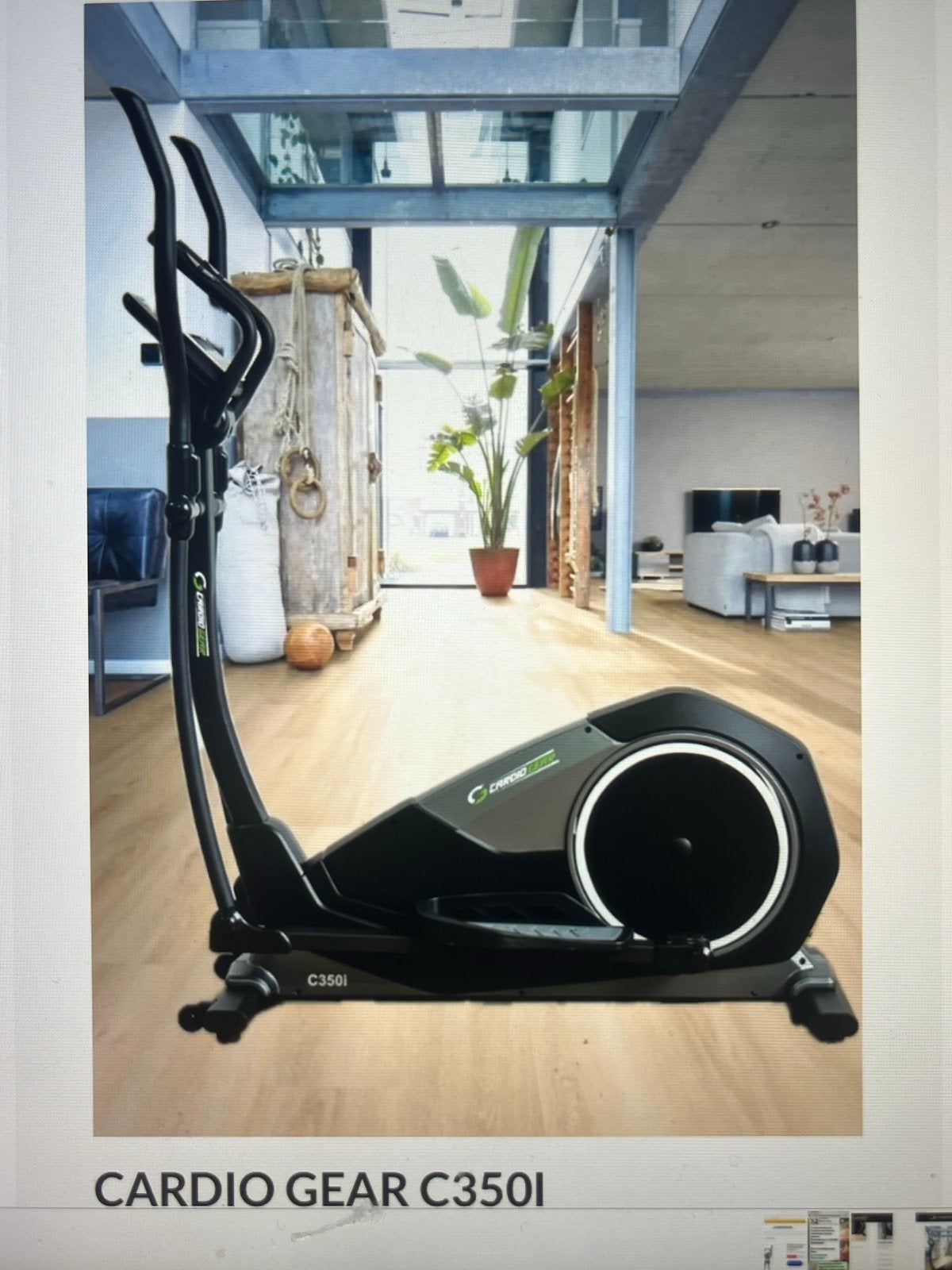 Cardio Gear C350i Crosstrainer - Nieuw in doos,, Sport en Fitness, Nieuw, Ophalen of Verzenden, Crosstrainer, Metaal
