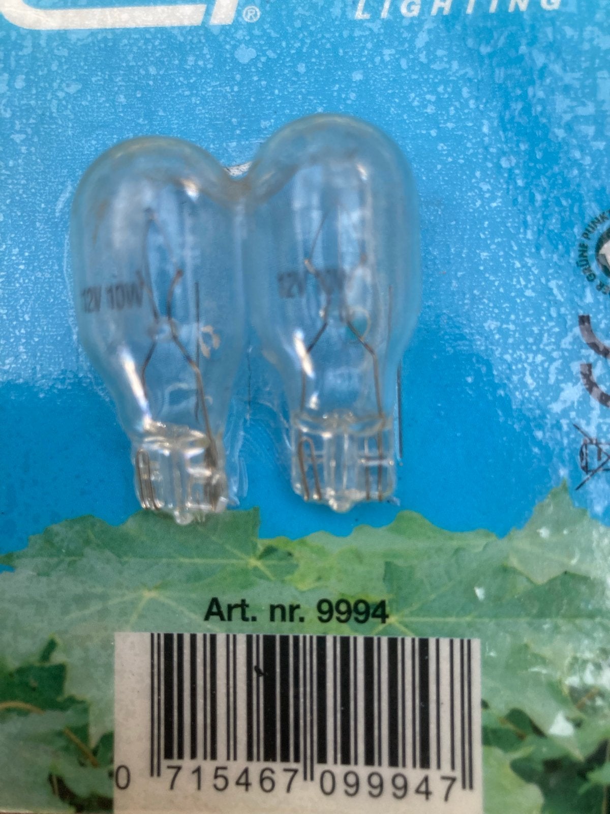 T15 Wedge Lampjes 12V 10W - Set van 2, Ophalen of Verzenden, Nieuw
