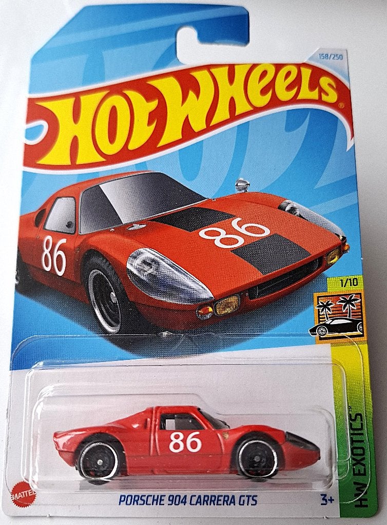 Hot Wheels Porsche 904 Carrera GTS, Long card (Internl.) red, Ophalen, Nieuw, Auto