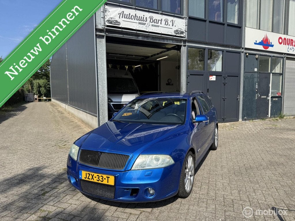 Skoda Octavia Combi 2.0 TFSI RS Airco! APK! NAP Rapport!, Auto's, Skoda, Stof, Gebruikt, Zwart, 4 cilinders