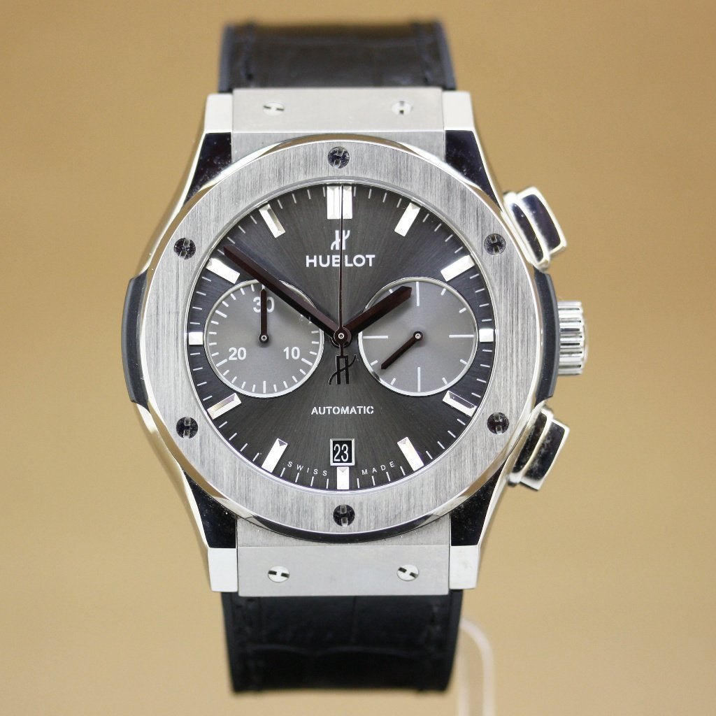 Hublot Classic Fusion Chronograph 45 Titanium, Overige merken, Overige materialen, Gebruikt, Polshorloge