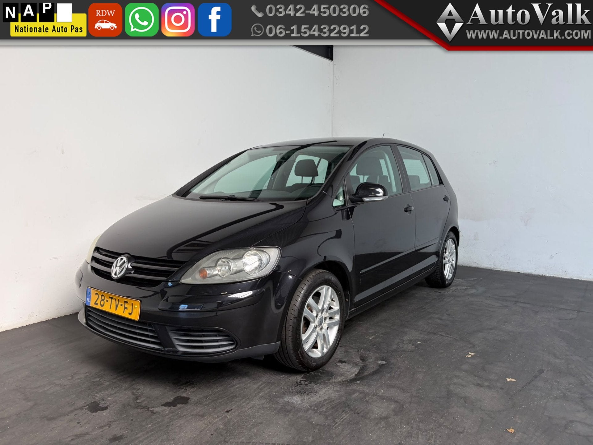 Volkswagen Golf Plus 1.6 FSI Optive 3. APK 07-2027!, Auto's, Gebruikt, 4 cilinders, 116 pk, Euro 4