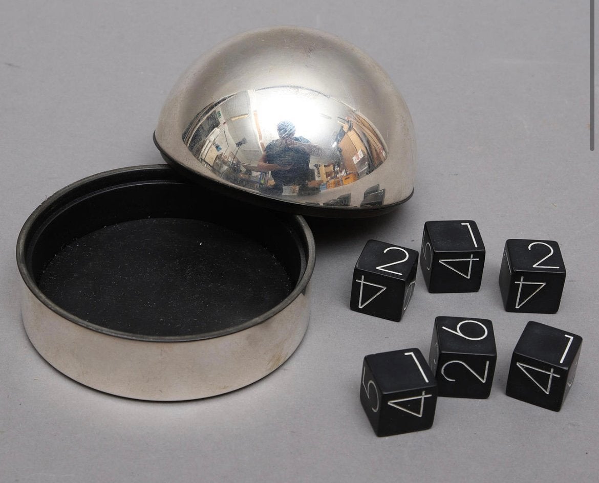 Georg Jensen dobbelset RAFLER - rvs | Deens design, Ophalen of Verzenden, Overige typen, Zilver, Metaal