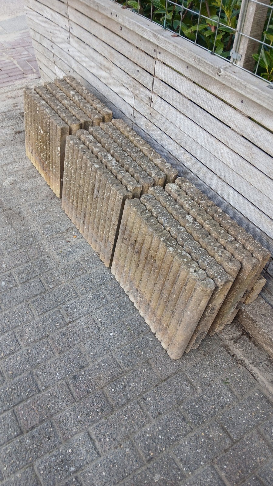 Opsluitbandjen, pallisaden 15 stuks, Tuin en Terras, Ophalen, Gebruikt, Overige typen, Minder dan 5 m²