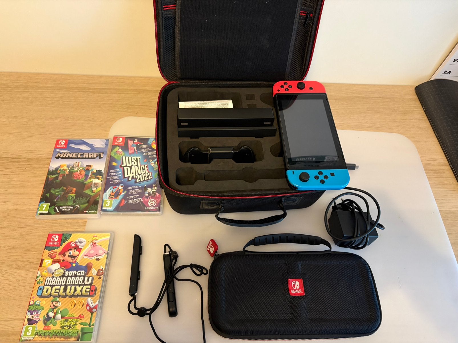 Nintendo Switch complete set – zo goed als nieuw!, Ophalen of Verzenden, Zo goed als nieuw, Met 2 controllers, Switch Original