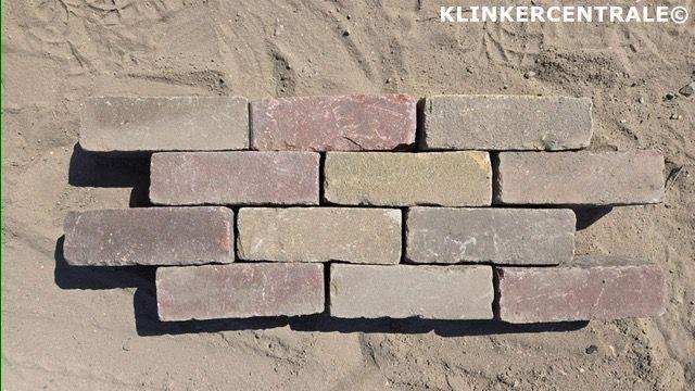 350m2 gemêleerd gebakken dikformaat klinkers straatstenen 7-, Tuin en Terras, Tegels en Klinkers, Gebruikt, Klinkers, Keramiek