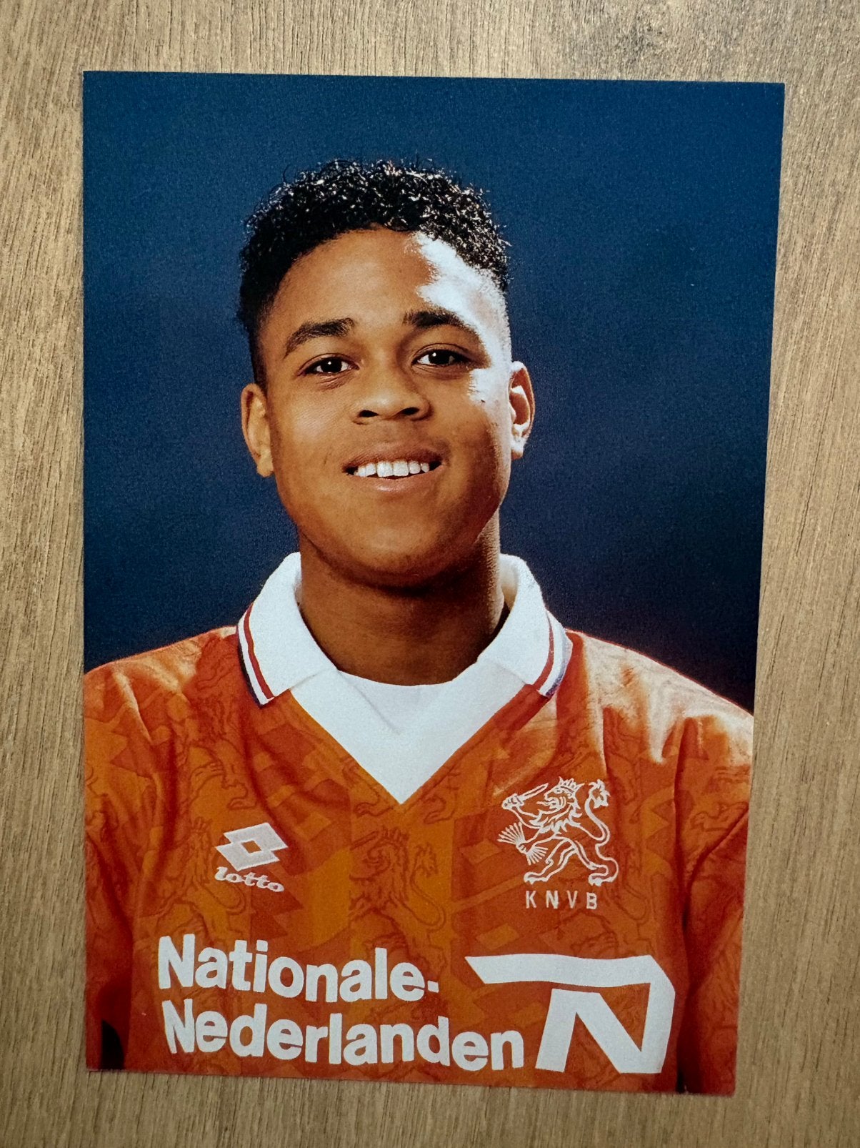 Fotokaart Patrick Kluivert (Nederlands elftal, Ajax, PSV)., Verzamelen, Ophalen of Verzenden, Nieuw, Ajax, Spelerskaart