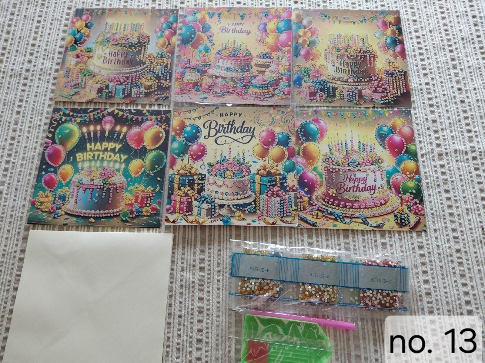 Diamond painting wenskaarten om zelf nog te maken, Hobby en Vrije tijd, Ophalen of Verzenden, Nieuw, Overige thema's, Overige typen