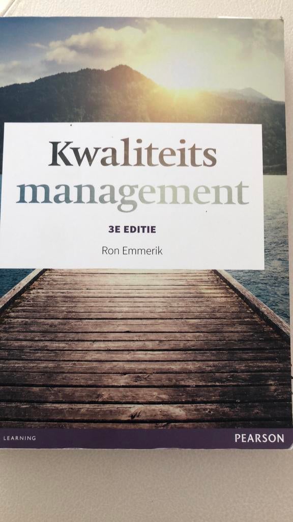 Kwaliteitsmanagement 3e editie - Ron Emmerik, Ophalen of Verzenden, Gamma, Zo goed als nieuw, HBO