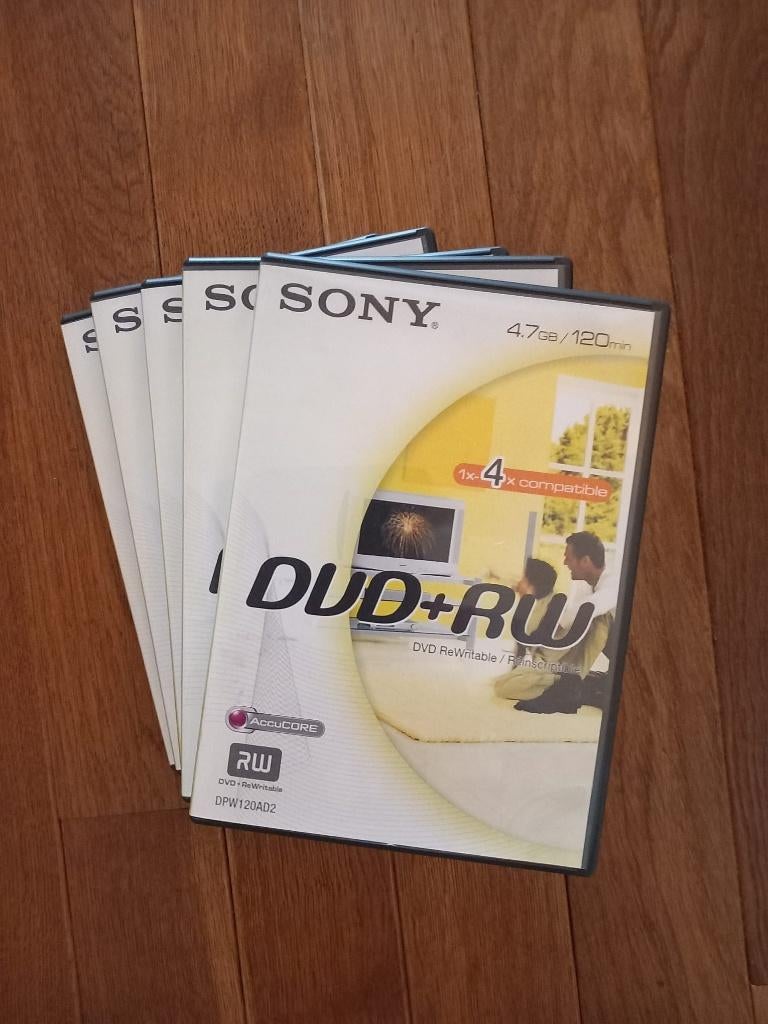 Sony DVD+RW   5 stuks, Ophalen, Herschrijfbaar, Nieuw, Dvd