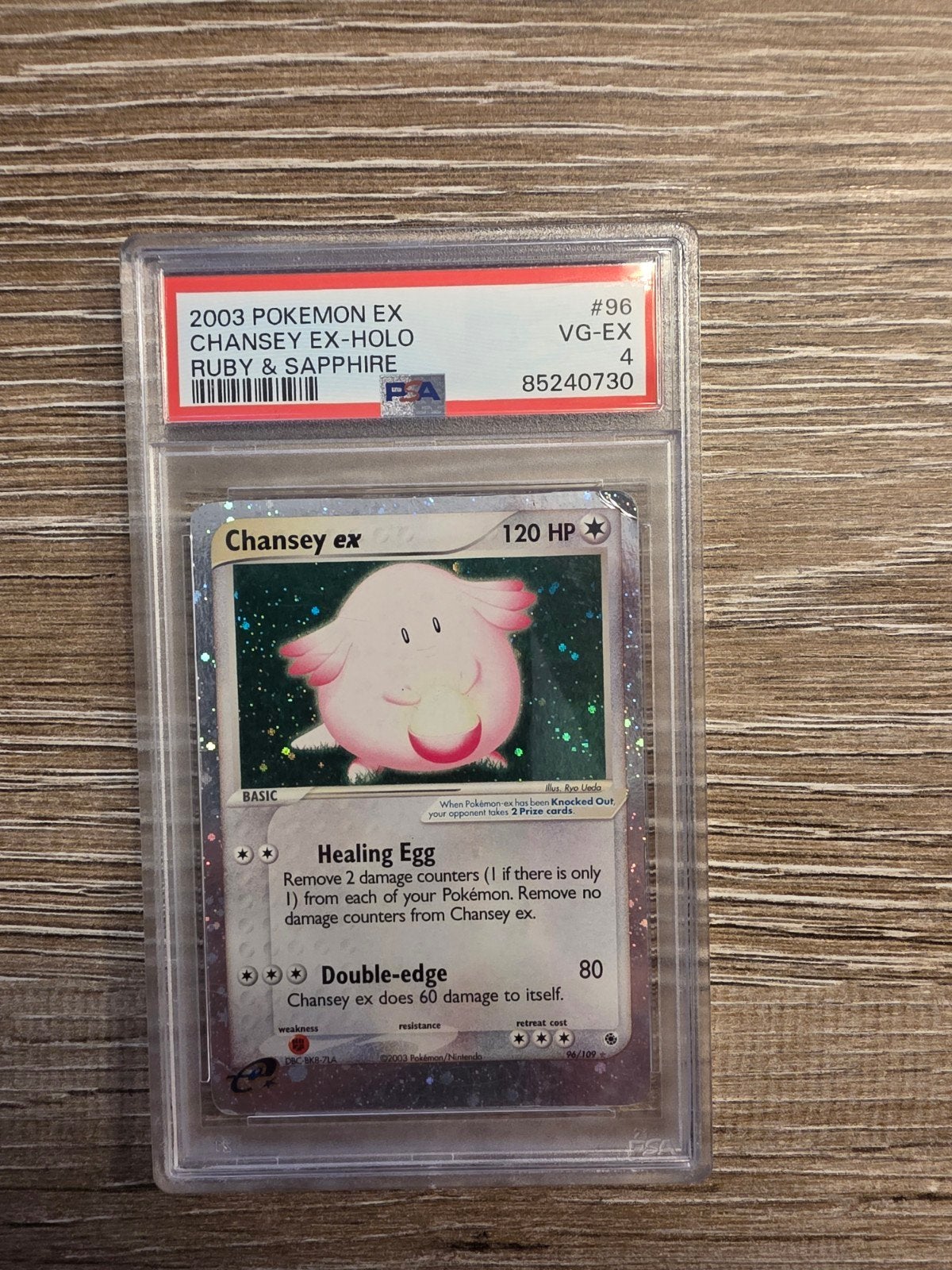 Chansey EX Holo #96 PSA 4, Ophalen of Verzenden