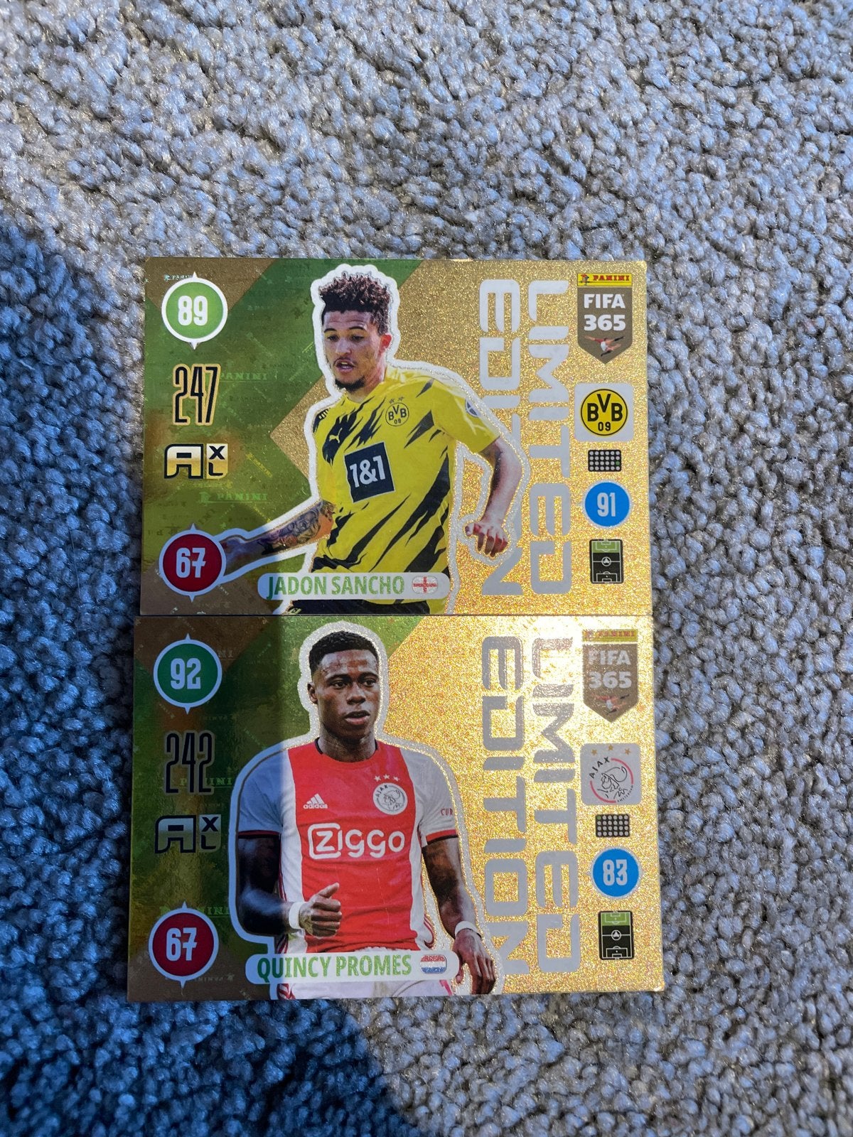 Panini Adrenalyn FIFA 365 Limited Edition Kaarten - Zeldzaam, Verzamelen, Sportartikelen en Voetbal, Ophalen of Verzenden, Zo goed als nieuw