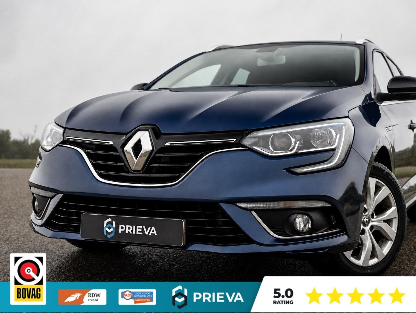 Renault Megane Estate 1.5 Blue dCi Limited, Auto's, Renault, Voorwielaandrijving, 4 cilinders, Blauw, 116 pk