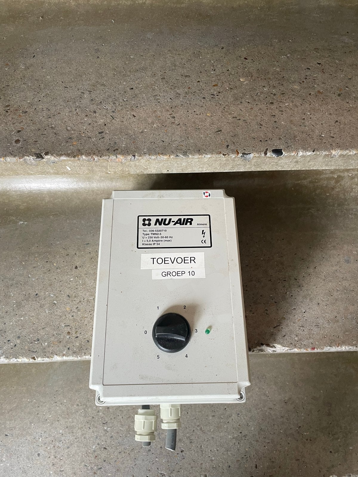 NU-AIR Toevoer Groep 10 Ventilatorregelaar, Ophalen of Verzenden, Gebruikt