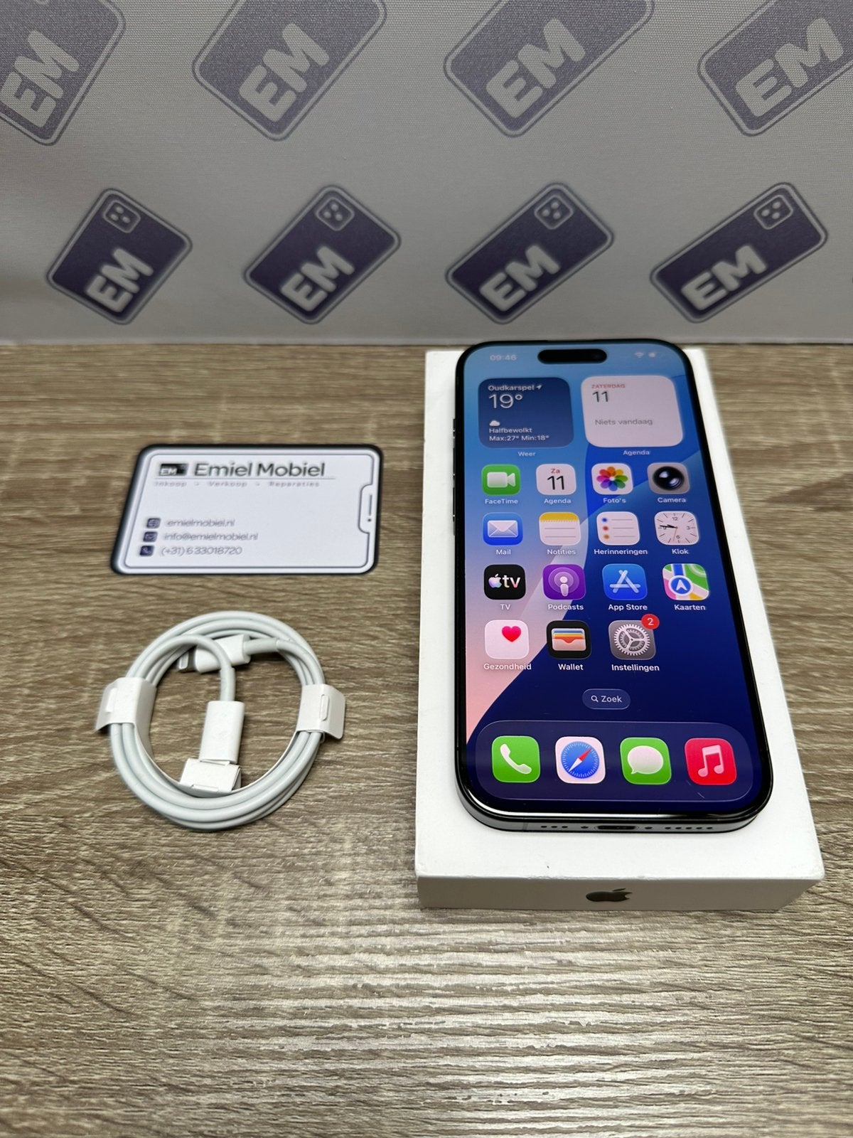 iPhone 15 Pro - 128GB / batterij 100% / garantie, Telecommunicatie, Mobiele telefoons | Apple iPhone, 128 GB, Zwart, Ophalen of Verzenden
