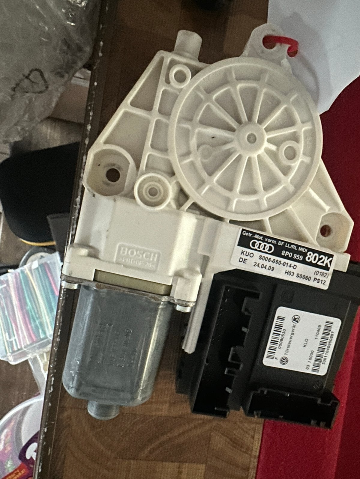 Raammechanisme Audi A3 8PO 959 802K passagiers kant voor, Auto-onderdelen, Ophalen of Verzenden, Gebruikt, Audi