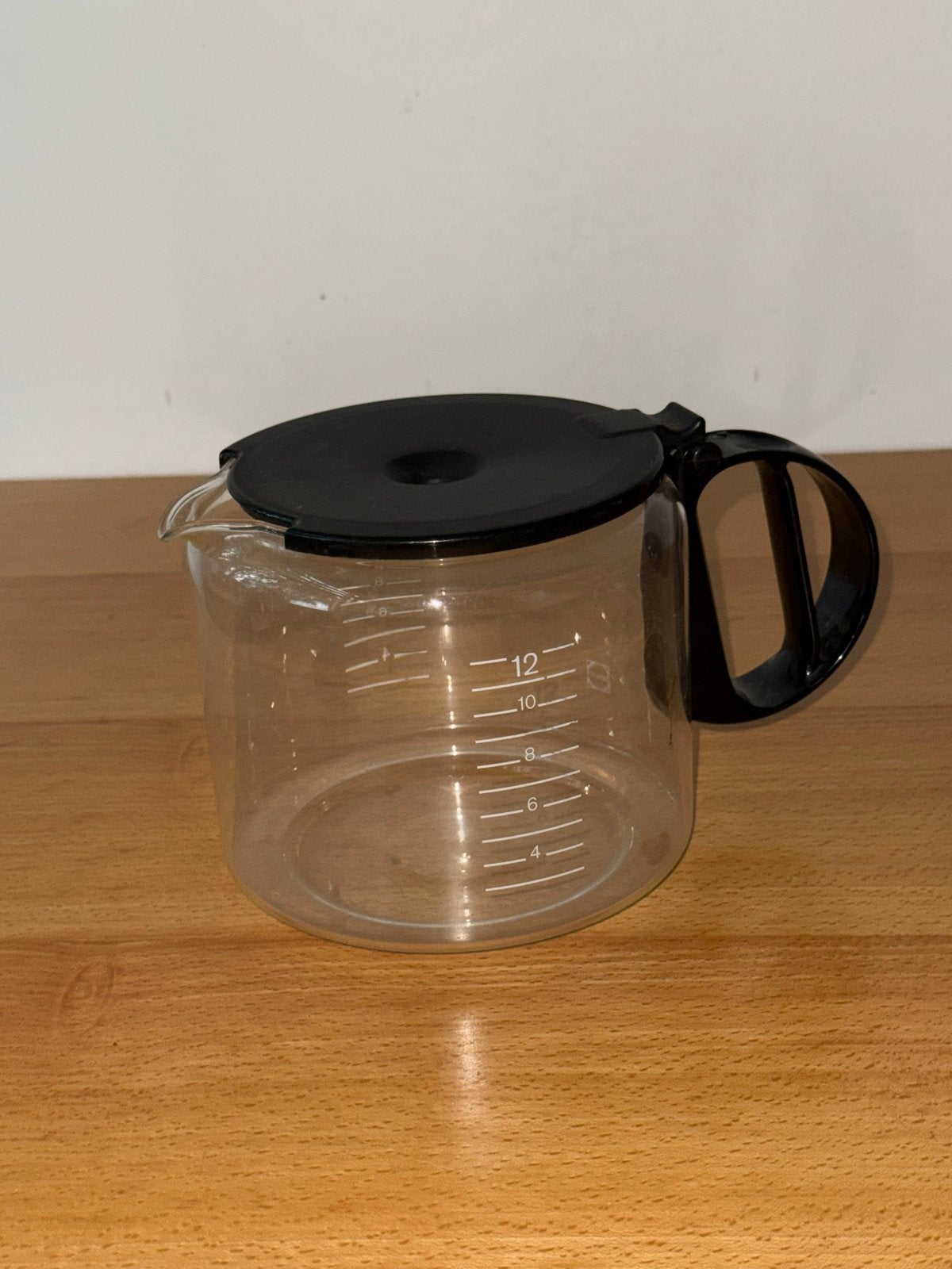 BRAUN Glazen koffiekan met deksel - 12 kops, Ophalen of Verzenden, Gebruikt, Koffiekan