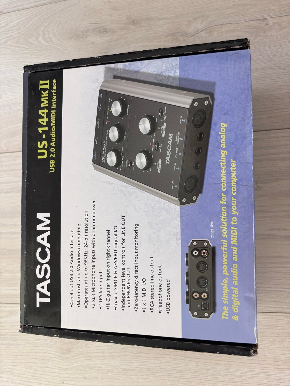 Tascam US-144mkII USB 2.0 Audio/MIDI Interface - Nieuw, Muziek en Instrumenten, Ophalen of Verzenden, Nieuw