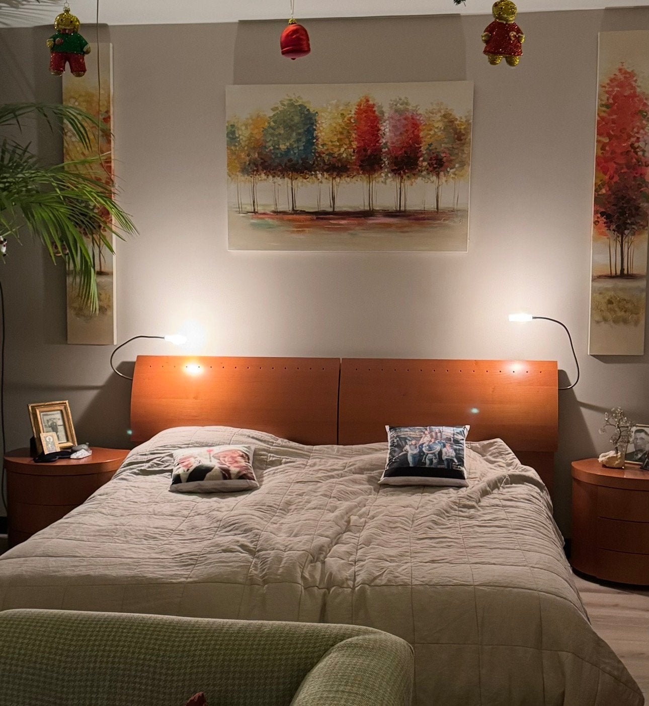 Tweepersoonsbed met Auping verstelbare bodems (2x 90x200), Ophalen, Tweepersoons, Overige maten, 200 cm