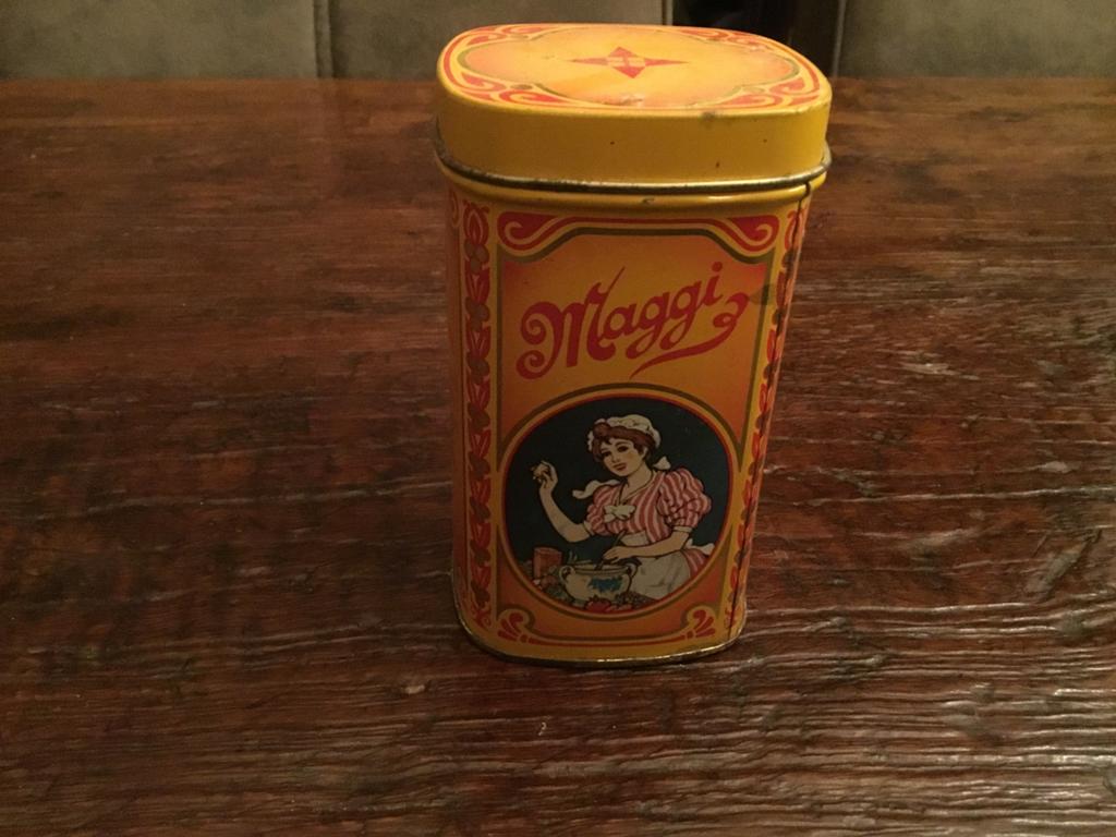 Oud blikje Maggi Bouillon, Verzamelen, Ophalen of Verzenden, Zo goed als nieuw, Overige