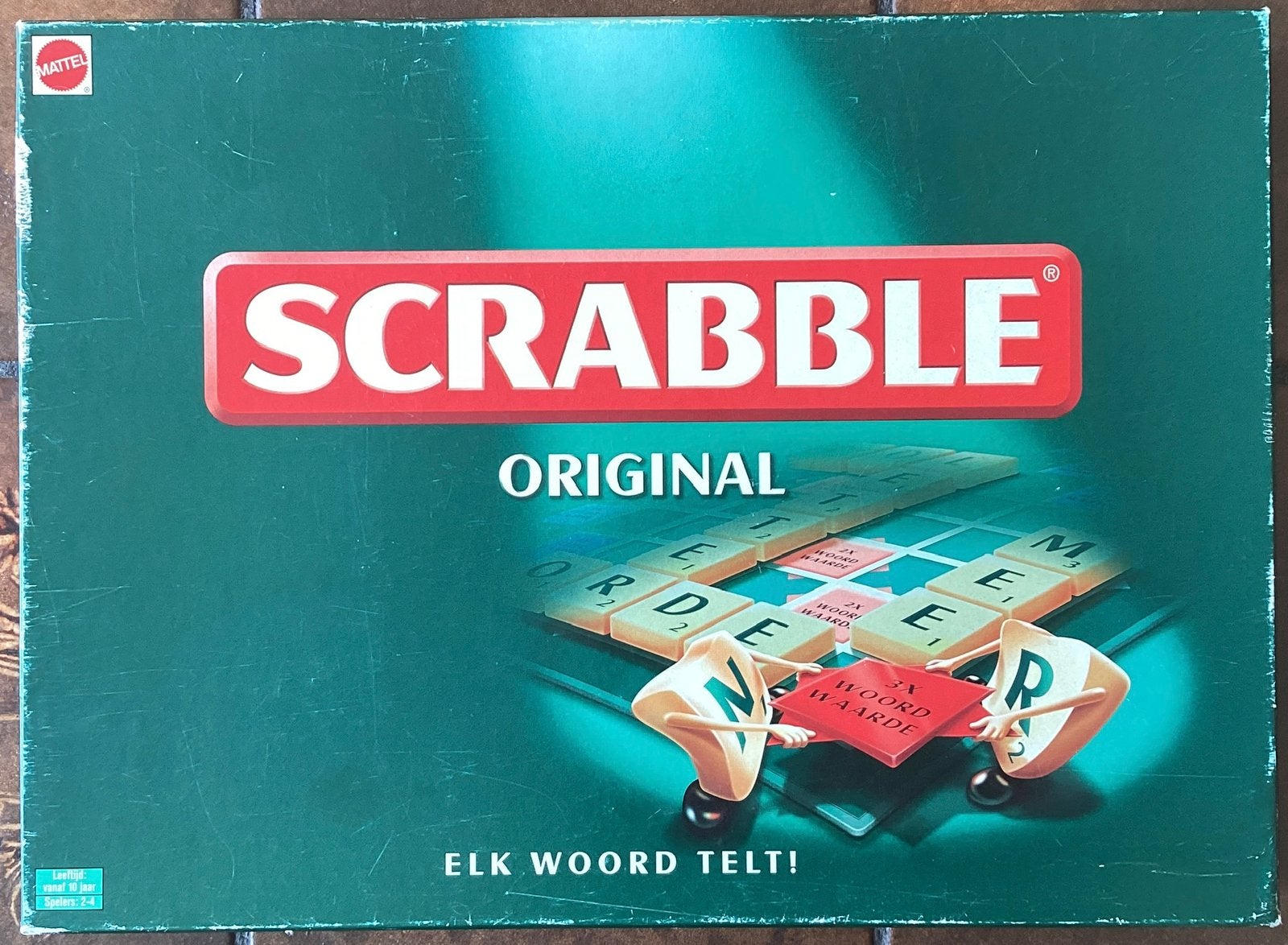 Scrabbel compleet met plastic letters, Ophalen of Verzenden, Gebruikt