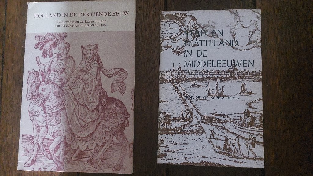 Holland in de dertiende eeuw + Stad en platteland in de M.E., Ophalen of Verzenden, 14e eeuw of eerder, Zo goed als nieuw