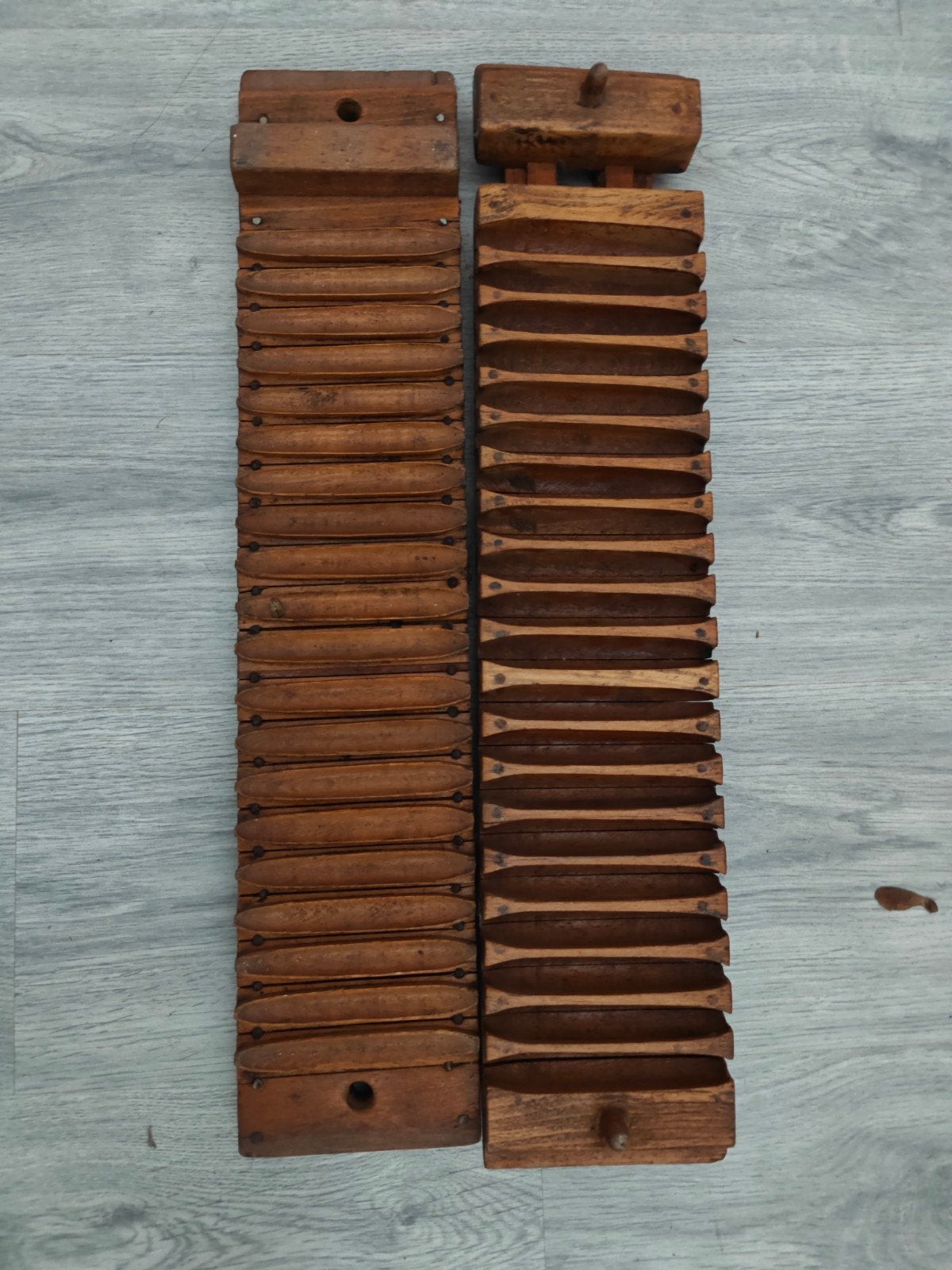 Antieke houten sigarenplanken - set van twee, Ophalen of Verzenden
