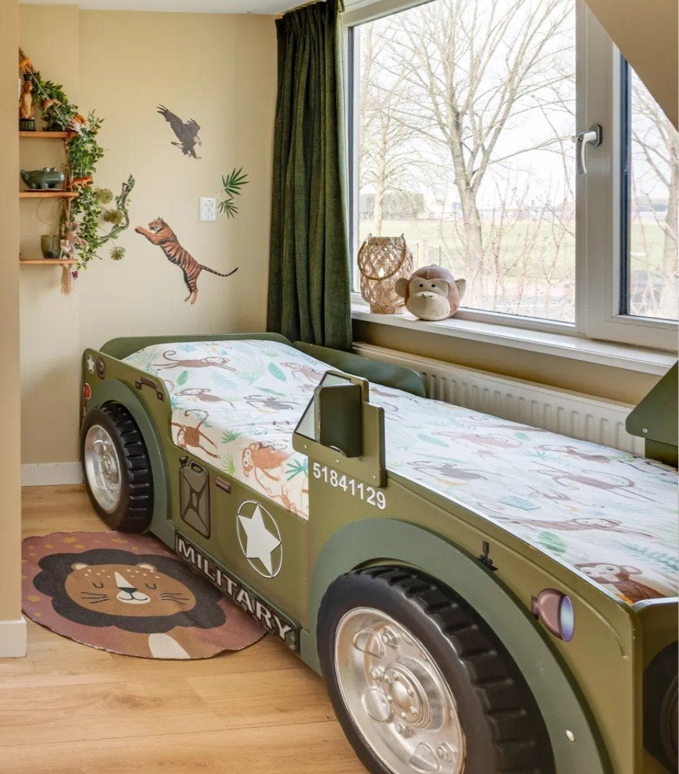 Auto bed kinder bed, Ophalen, Zo goed als nieuw, 180 cm of meer, 85 tot 100 cm