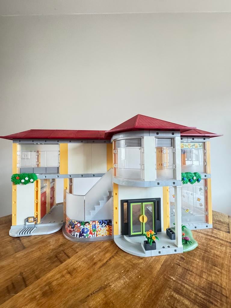 Playmobil School met veel accessoires en figuren, Ophalen of Verzenden, Zo goed als nieuw