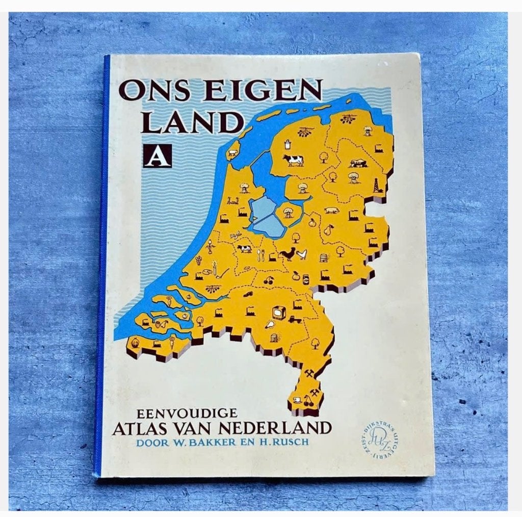 “Ons eigen land” atlas van Nederland, boek uit 1968, Boeken, Atlassen en Landkaarten, Overige atlassen, Ophalen of Verzenden, Zo goed als nieuw