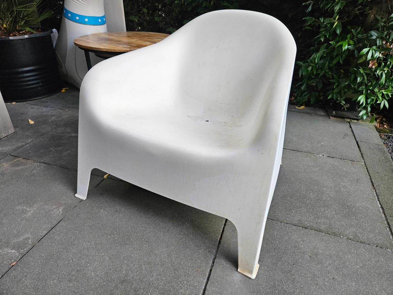ikea witte stoel, Tuin en Terras, Tuinstoelen, Ophalen, Gebruikt, Kunststof