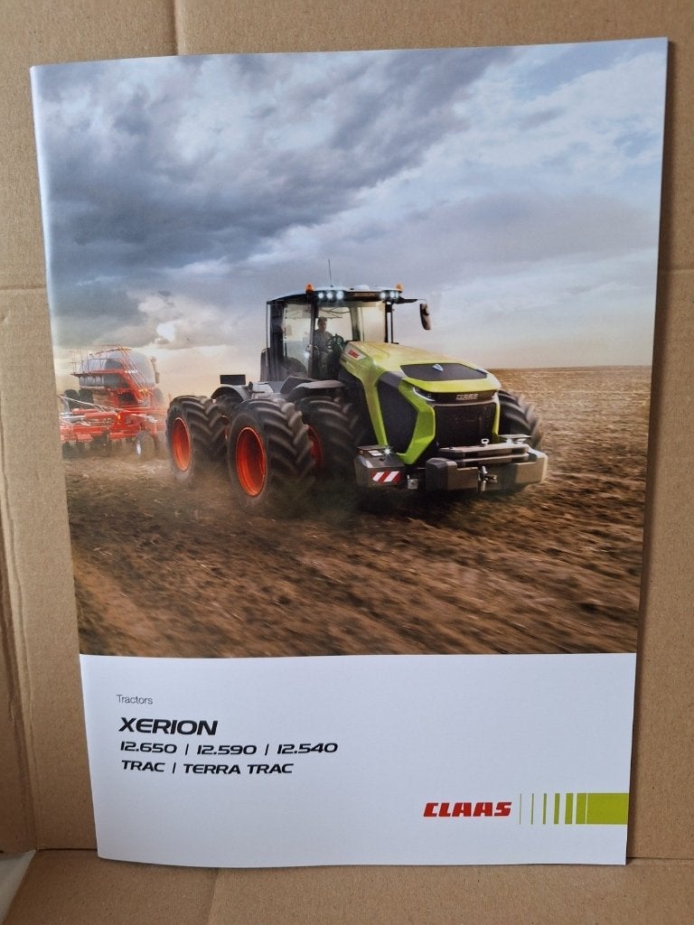 Claas Xerion 12  Englisch Prospekt Folder Tractor Traktor, Boeken, Verzenden, Gelezen