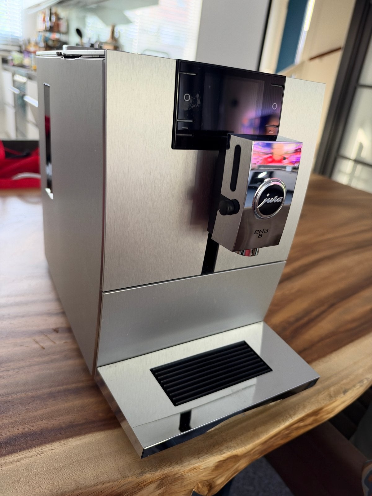 Jura ENA 8 Volautomaat Koffiemachine - aluminium behuizing., Ophalen, Gebruikt, Espresso apparaat, 1 kopje
