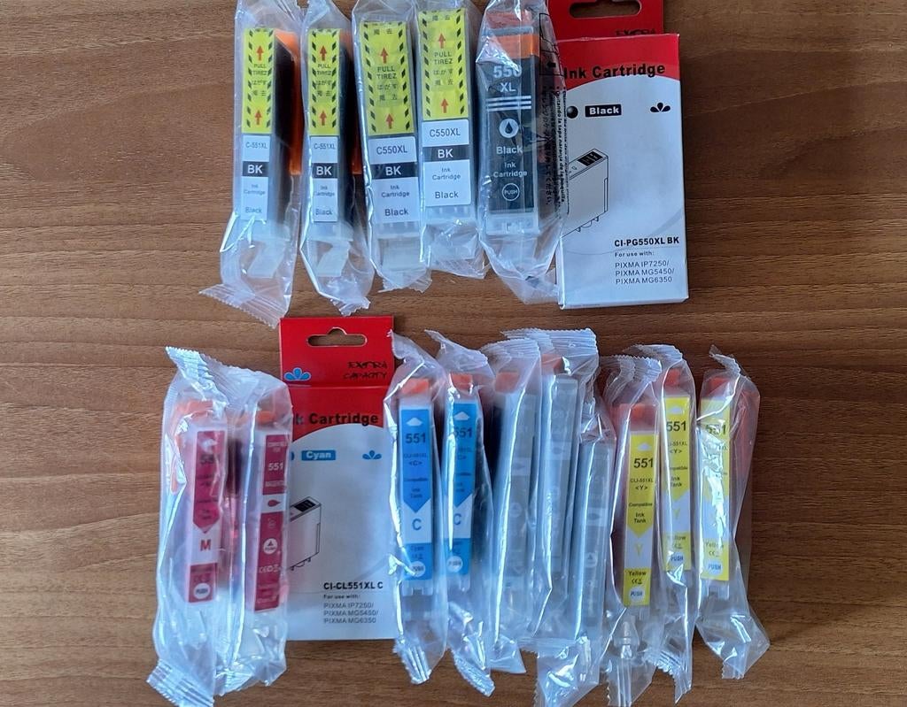 Inktcartridges voor Canon Pixma IP7250/MG5450/MG6350, Computers en Software, Printers, Printer, Inkjetprinter, Nieuw, Ophalen of Verzenden